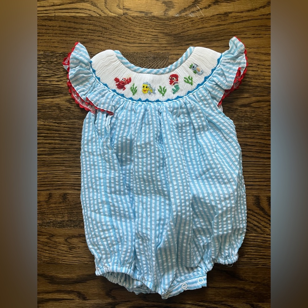 Disney Little Mermaid Baby bubble with Embroidery